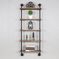 Metal Floating Bookcase Industrial Style Closed Back Shelf for Home Office 23.6"L x 7.9"W x 59.1"H Clearhalo 'Bookcases' 'furn' 'furn_bookcases' 'Furniture' 'furniture_bookcases' 'Office Furniture' 5035242