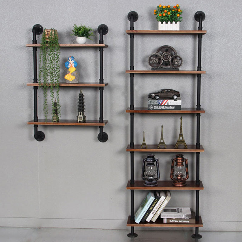 Metal Floating Bookcase Industrial Style Closed Back Shelf for Home Office Clearhalo 'Bookcases' 'furn' 'furn_bookcases' 'Furniture' 'furniture_bookcases' 'Office Furniture' 5035247