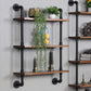 Metal Floating Bookcase Industrial Style Closed Back Shelf for Home Office Clearhalo 'Bookcases' 'furn' 'furn_bookcases' 'Furniture' 'furniture_bookcases' 'Office Furniture' 5035249