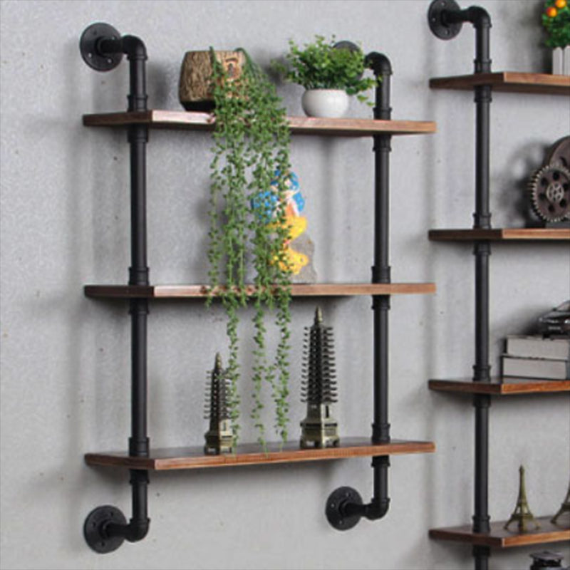 Metal Floating Bookcase Industrial Style Closed Back Shelf for Home Office Clearhalo 'Bookcases' 'furn' 'furn_bookcases' 'Furniture' 'furniture_bookcases' 'Office Furniture' 5035249
