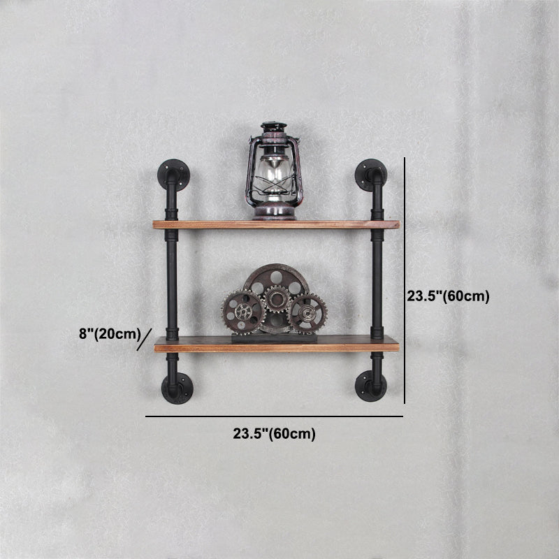 Metal Floating Bookcase Industrial Style Closed Back Shelf for Home Office Clearhalo 'Bookcases' 'furn' 'furn_bookcases' 'Furniture' 'furniture_bookcases' 'Office Furniture' 5035252
