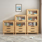 Manufactured Wood Standard Bookcase Scandinavian Bookcase with Door Clearhalo 'Bookcases' 'furn' 'furn_bookcases' 'Furniture' 'furniture_bookcases' 'Office Furniture' 5035273