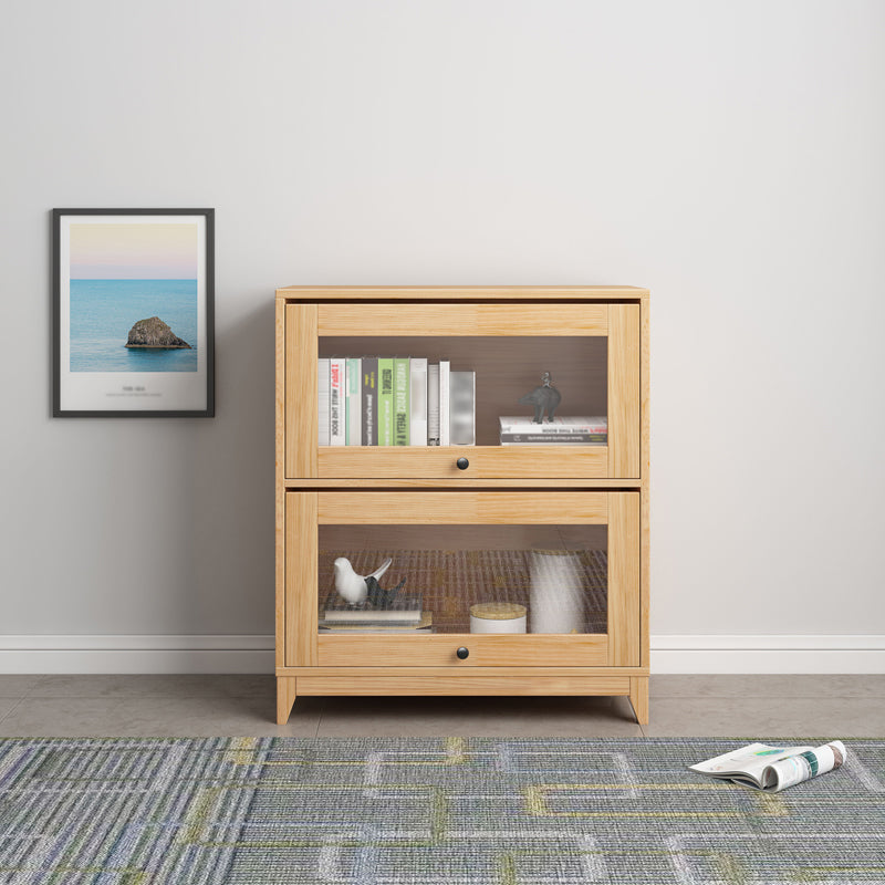 Manufactured Wood Standard Bookcase Scandinavian Bookcase with Door Natural Cabinets Clearhalo 'Bookcases' 'furn' 'furn_bookcases' 'Furniture' 'furniture_bookcases' 'Office Furniture' 5035275
