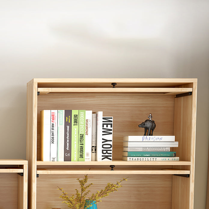 Manufactured Wood Standard Bookcase Scandinavian Bookcase with Door Clearhalo 'Bookcases' 'furn' 'furn_bookcases' 'Furniture' 'furniture_bookcases' 'Office Furniture' 5035282