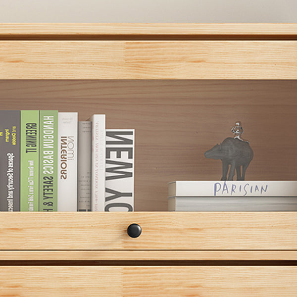 Manufactured Wood Standard Bookcase Scandinavian Bookcase with Door Clearhalo 'Bookcases' 'furn' 'furn_bookcases' 'Furniture' 'furniture_bookcases' 'Office Furniture' 5035286