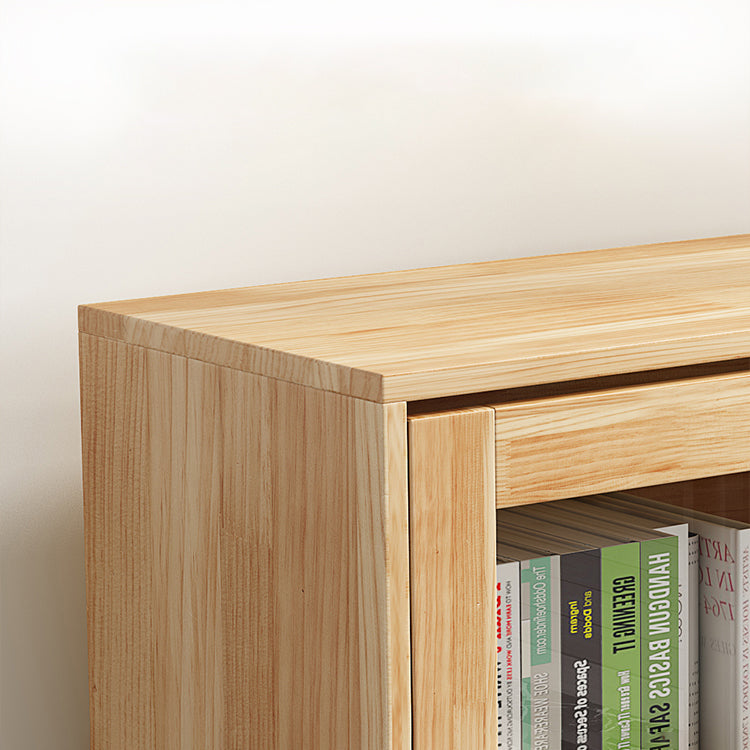 Manufactured Wood Standard Bookcase Scandinavian Bookcase with Door Clearhalo 'Bookcases' 'furn' 'furn_bookcases' 'Furniture' 'furniture_bookcases' 'Office Furniture' 5035287