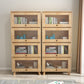 Manufactured Wood Standard Bookcase Scandinavian Bookcase with Door Clearhalo 'Bookcases' 'furn' 'furn_bookcases' 'Furniture' 'furniture_bookcases' 'Office Furniture' 5035289