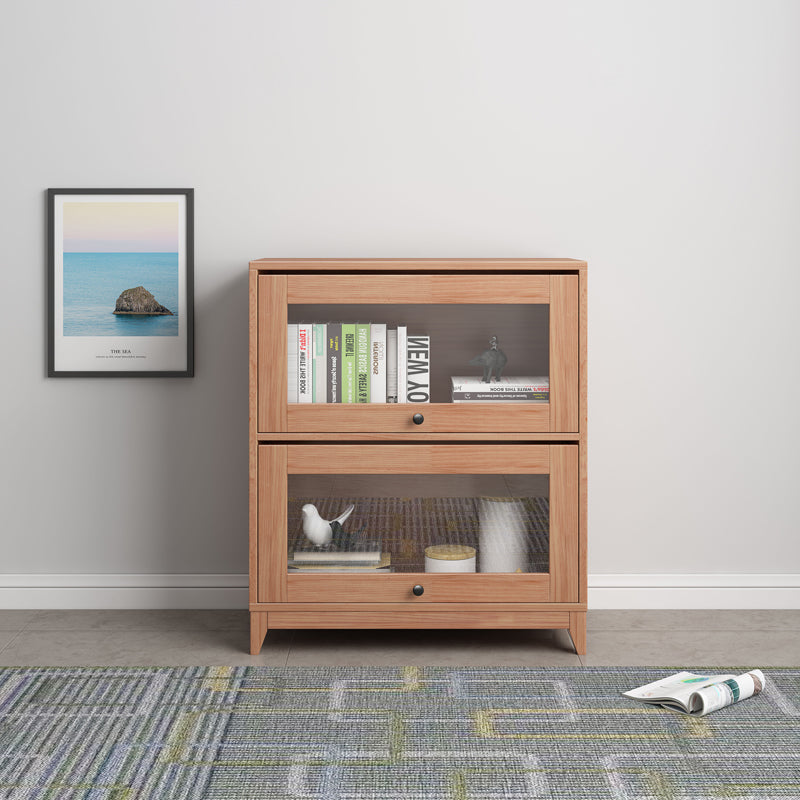 Manufactured Wood Standard Bookcase Scandinavian Bookcase with Door Clearhalo 'Bookcases' 'furn' 'furn_bookcases' 'Furniture' 'furniture_bookcases' 'Office Furniture' 5035291