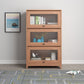 Manufactured Wood Standard Bookcase Scandinavian Bookcase with Door Clearhalo 'Bookcases' 'furn' 'furn_bookcases' 'Furniture' 'furniture_bookcases' 'Office Furniture' 5035292