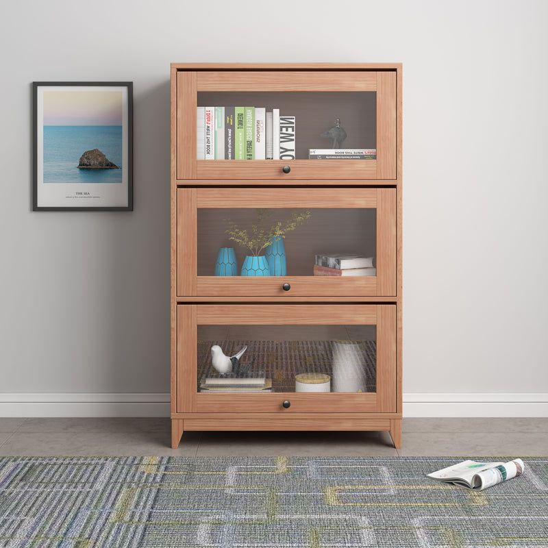 Manufactured Wood Standard Bookcase Scandinavian Bookcase with Door Clearhalo 'Bookcases' 'furn' 'furn_bookcases' 'Furniture' 'furniture_bookcases' 'Office Furniture' 5035292