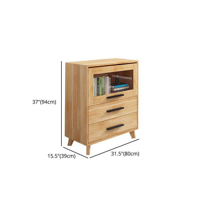 Manufactured Wood Standard Bookcase Scandinavian Bookcase with Door Clearhalo 'Bookcases' 'furn' 'furn_bookcases' 'Furniture' 'furniture_bookcases' 'Office Furniture' 5035293