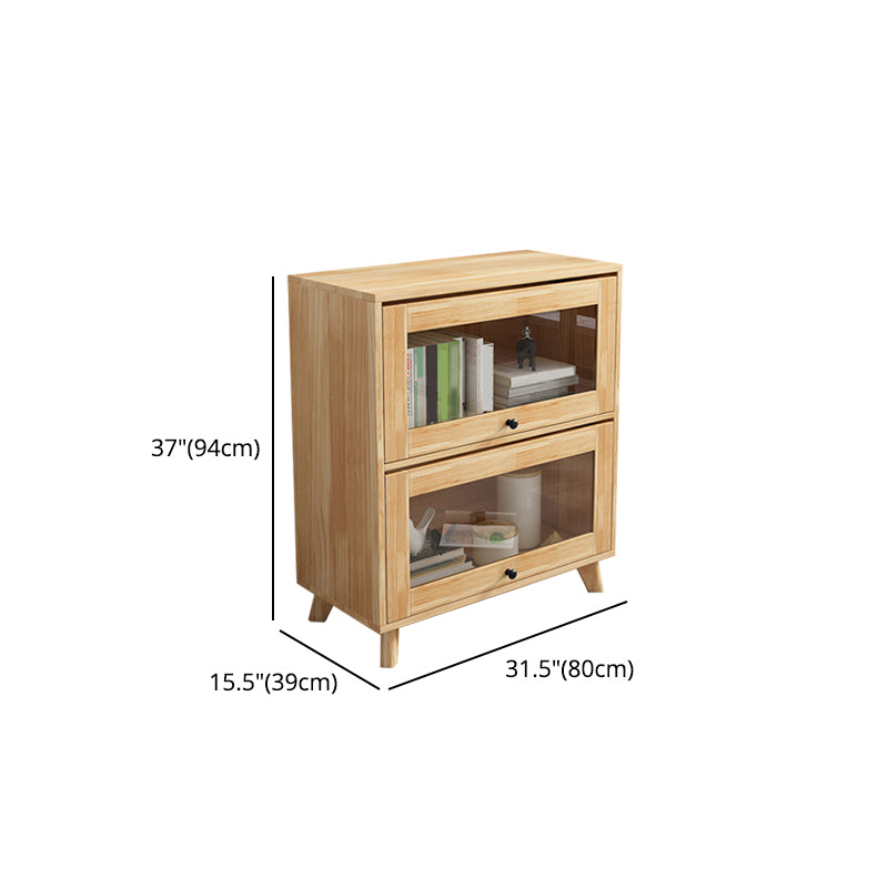 Manufactured Wood Standard Bookcase Scandinavian Bookcase with Door Clearhalo 'Bookcases' 'furn' 'furn_bookcases' 'Furniture' 'furniture_bookcases' 'Office Furniture' 5035294