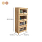 Manufactured Wood Standard Bookcase Scandinavian Bookcase with Door Clearhalo 'Bookcases' 'furn' 'furn_bookcases' 'Furniture' 'furniture_bookcases' 'Office Furniture' 5035303