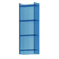 Scandinavian Style Shelf Bookcase Acrylic Closed Back Bookshelf for Home Office 15.7"L x 9.8"W x 46.5"H Blue Clearhalo 'Bookcases' 'furn' 'furn_bookcases' 'Furniture' 'furniture_bookcases' 'Office Furniture' 5035313