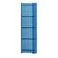 Scandinavian Style Shelf Bookcase Acrylic Closed Back Bookshelf for Home Office 15.7"L x 9.8"W x 59.8"H Blue Clearhalo 'Bookcases' 'furn' 'furn_bookcases' 'Furniture' 'furniture_bookcases' 'Office Furniture' 5035315