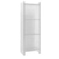 Scandinavian Style Shelf Bookcase Acrylic Closed Back Bookshelf for Home Office 15.7"L x 9.8"W x 46.5"H Clear Clearhalo 'Bookcases' 'furn' 'furn_bookcases' 'Furniture' 'furniture_bookcases' 'Office Furniture' 5035322