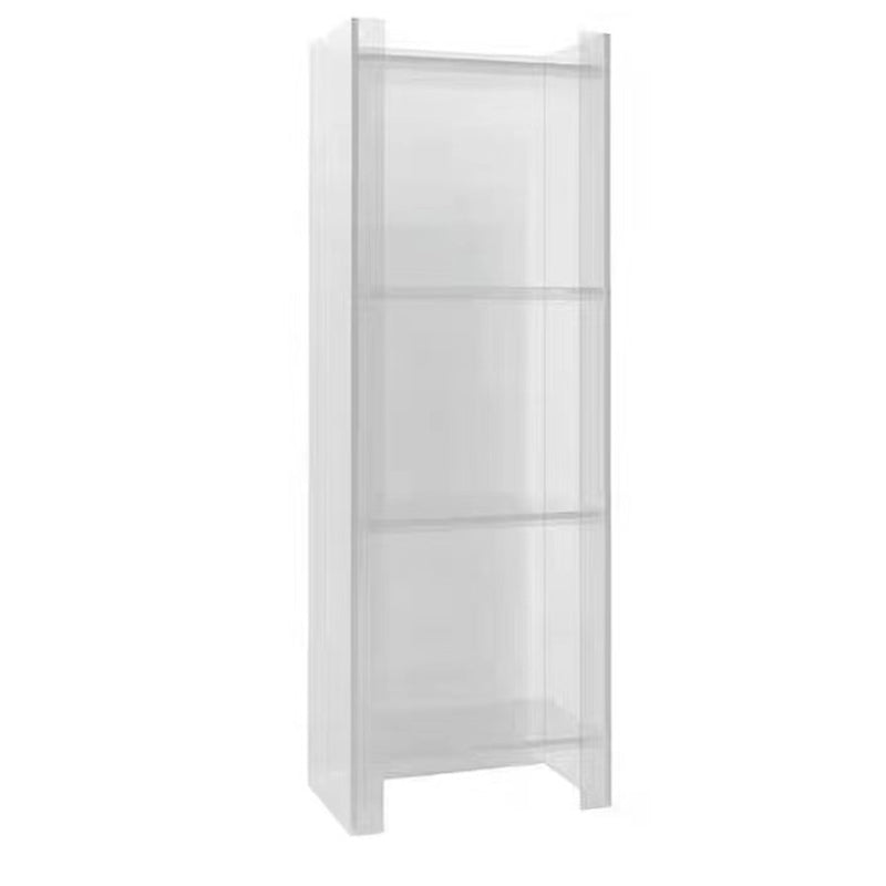 Scandinavian Style Shelf Bookcase Acrylic Closed Back Bookshelf for Home Office 15.7"L x 9.8"W x 46.5"H Clear Clearhalo 'Bookcases' 'furn' 'furn_bookcases' 'Furniture' 'furniture_bookcases' 'Office Furniture' 5035322