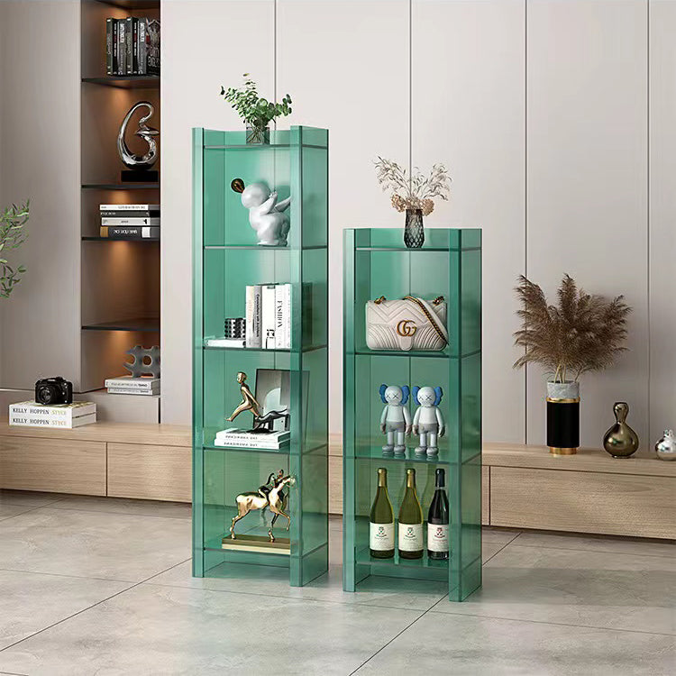 Scandinavian Style Shelf Bookcase Acrylic Closed Back Bookshelf for Home Office Clearhalo 'Bookcases' 'furn' 'furn_bookcases' 'Furniture' 'furniture_bookcases' 'Office Furniture' 5035324