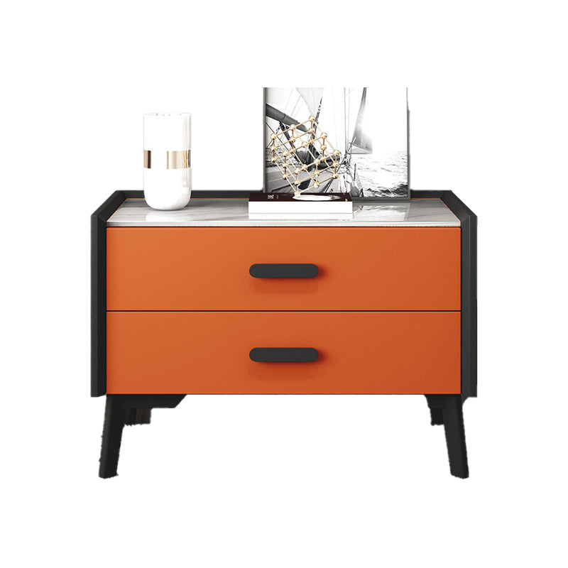 Modern Engineered Wood Credenza Stone Countertop Dining Buffet with Drawer for Living Room Orange 2 Clearhalo 'buffet_sideboard' 'Buffets & Sideboards' 'furn' 'furn_buffet_sideboard' 'Furniture' 'furniture_buffet_sideboard' 'Kitchen & Dining Furniture' 5035385