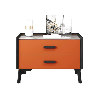 Modern Engineered Wood Credenza Stone Countertop Dining Buffet with Drawer for Living Room Orange 2 Clearhalo 'buffet_sideboard' 'Buffets & Sideboards' 'furn' 'furn_buffet_sideboard' 'Furniture' 'furniture_buffet_sideboard' 'Kitchen & Dining Furniture' 5035385