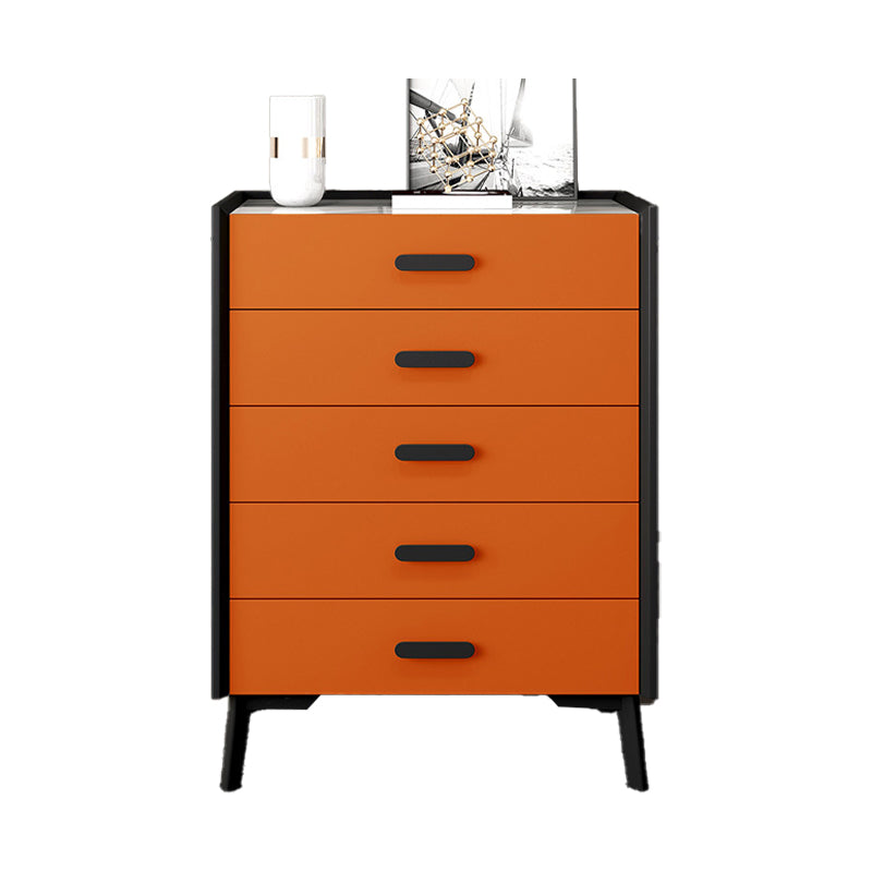 Modern Engineered Wood Credenza Stone Countertop Dining Buffet with Drawer for Living Room Orange 5 Clearhalo 'buffet_sideboard' 'Buffets & Sideboards' 'furn' 'furn_buffet_sideboard' 'Furniture' 'furniture_buffet_sideboard' 'Kitchen & Dining Furniture' 5035388