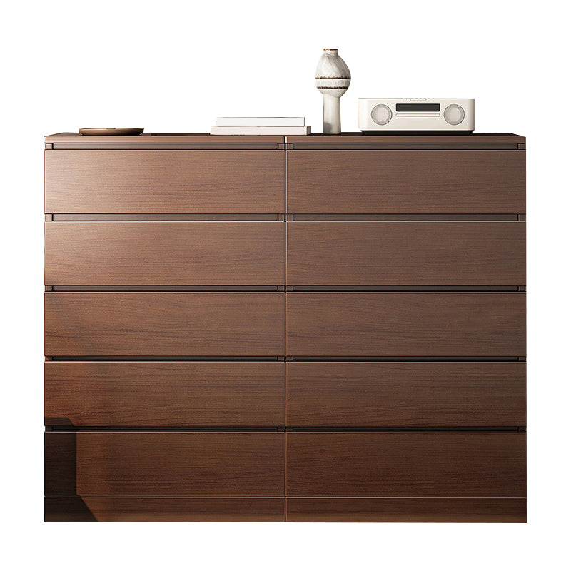 Modern Simple Sideboard Engineered Wood Buffet Table with Drawer for Living Room 47"L x 16"W x 43"H Walnut Clearhalo 'buffet_sideboard' 'Buffets & Sideboards' 'furn' 'furn_buffet_sideboard' 'Furniture' 'furniture_buffet_sideboard' 'Kitchen & Dining Furniture' 5035413