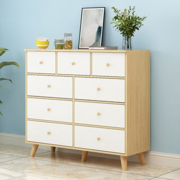 Modern Engineered Wood Sideboard Simple Buffet Table with Drawer for Living Room 39"L x 16"W x 35"H Natural Clearhalo 'buffet_sideboard' 'Buffets & Sideboards' 'furn' 'furn_buffet_sideboard' 'Furniture' 'furniture_buffet_sideboard' 'Kitchen & Dining Furniture' 5035420