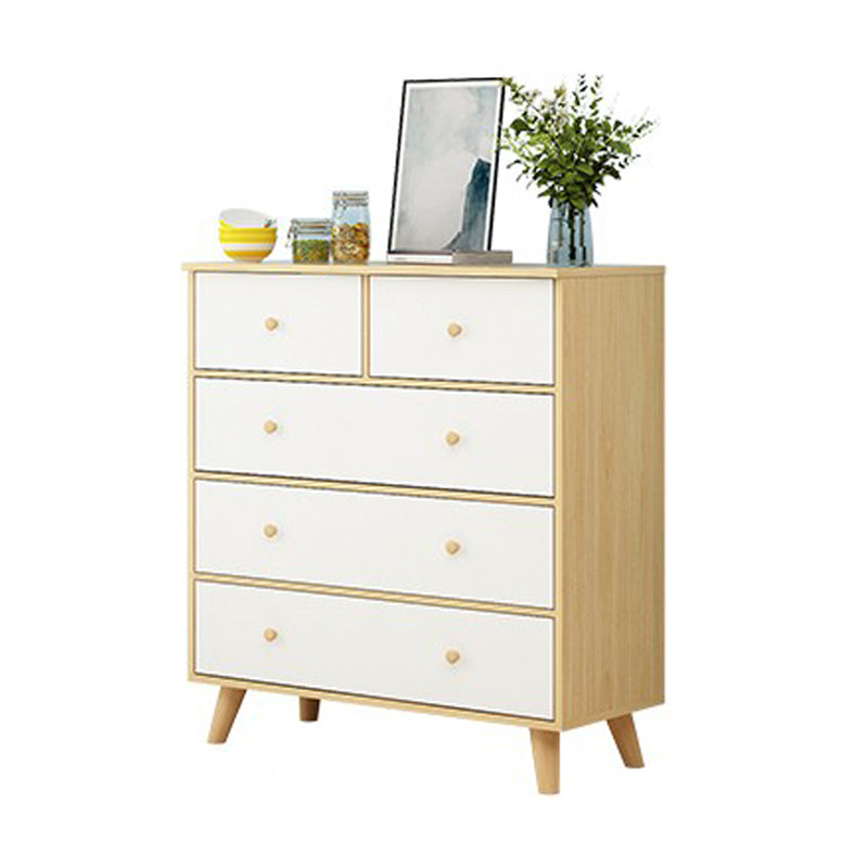 Modern Engineered Wood Sideboard Simple Buffet Table with Drawer for Living Room 31"L x 16"W x 35"H Natural Clearhalo 'buffet_sideboard' 'Buffets & Sideboards' 'furn' 'furn_buffet_sideboard' 'Furniture' 'furniture_buffet_sideboard' 'Kitchen & Dining Furniture' 5035428