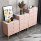 Glam Buffet/Console Pine Solid Wood and Stone Dining Buffet with Drawers Clearhalo 'buffet_sideboard' 'Buffets & Sideboards' 'furn' 'furn_buffet_sideboard' 'Furniture' 'furniture_buffet_sideboard' 'Kitchen & Dining Furniture' 5035446