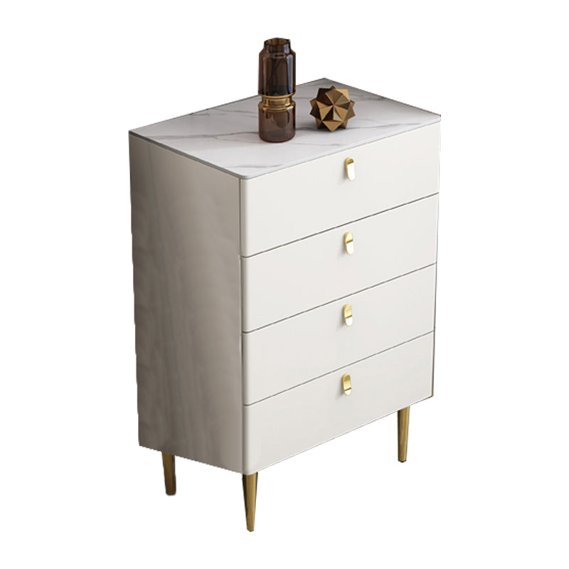 Glam Buffet/Console Pine Solid Wood and Stone Dining Buffet with Drawers 24"L x 16"W x 35"H Off-White Clearhalo 'buffet_sideboard' 'Buffets & Sideboards' 'furn' 'furn_buffet_sideboard' 'Furniture' 'furniture_buffet_sideboard' 'Kitchen & Dining Furniture' 5035447