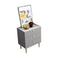 Glam Buffet/Console Pine Solid Wood and Stone Dining Buffet with Drawers 24"L x 16"W x 28"H Grey Clearhalo 'buffet_sideboard' 'Buffets & Sideboards' 'furn' 'furn_buffet_sideboard' 'Furniture' 'furniture_buffet_sideboard' 'Kitchen & Dining Furniture' 5035456