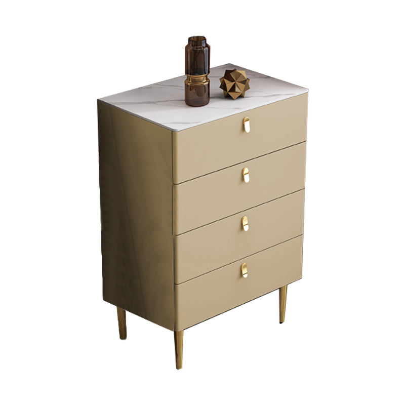 Glam Buffet/Console Pine Solid Wood and Stone Dining Buffet with Drawers 24"L x 16"W x 35"H Khaki Clearhalo 'buffet_sideboard' 'Buffets & Sideboards' 'furn' 'furn_buffet_sideboard' 'Furniture' 'furniture_buffet_sideboard' 'Kitchen & Dining Furniture' 5035468