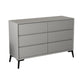 Modern Engineered Wood Buffet Sideboard 15.7"D Dining Room Buffet Server 47"L x 16"W x 31"H Light Gray Clearhalo 'buffet_sideboard' 'Buffets & Sideboards' 'furn' 'furn_buffet_sideboard' 'Furniture' 'furniture_buffet_sideboard' 'Kitchen & Dining Furniture' 5035475