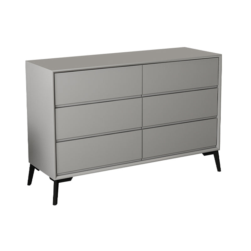 Modern Engineered Wood Buffet Sideboard 15.7"D Dining Room Buffet Server 47"L x 16"W x 31"H Light Gray Clearhalo 'buffet_sideboard' 'Buffets & Sideboards' 'furn' 'furn_buffet_sideboard' 'Furniture' 'furniture_buffet_sideboard' 'Kitchen & Dining Furniture' 5035475