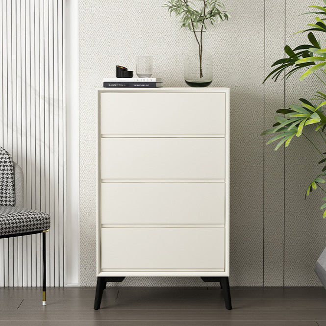 Modern Engineered Wood Buffet Sideboard 15.7"D Dining Room Buffet Server 24"L x 16"W x 39"H Ivory Clearhalo 'buffet_sideboard' 'Buffets & Sideboards' 'furn' 'furn_buffet_sideboard' 'Furniture' 'furniture_buffet_sideboard' 'Kitchen & Dining Furniture' 5035479