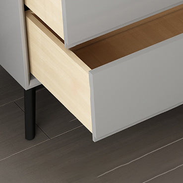 Modern Engineered Wood Buffet Sideboard 15.7"D Dining Room Buffet Server Clearhalo 'buffet_sideboard' 'Buffets & Sideboards' 'furn' 'furn_buffet_sideboard' 'Furniture' 'furniture_buffet_sideboard' 'Kitchen & Dining Furniture' 5035483