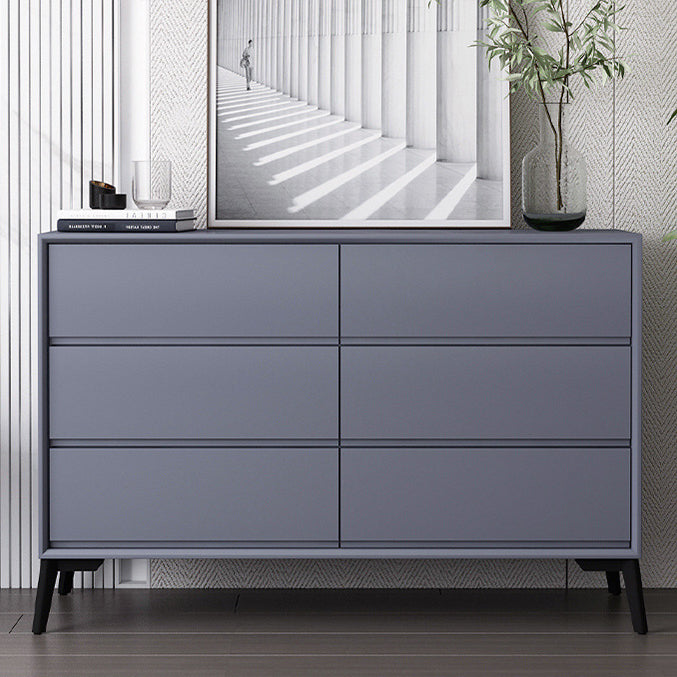 Modern Engineered Wood Buffet Sideboard 15.7"D Dining Room Buffet Server 47"L x 16"W x 31"H Gray-Blue Clearhalo 'buffet_sideboard' 'Buffets & Sideboards' 'furn' 'furn_buffet_sideboard' 'Furniture' 'furniture_buffet_sideboard' 'Kitchen & Dining Furniture' 5035492