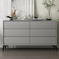 Modern Engineered Wood Buffet Sideboard 15.7"D Dining Room Buffet Server 47"L x 16"W x 31"H Grey Clearhalo 'buffet_sideboard' 'Buffets & Sideboards' 'furn' 'furn_buffet_sideboard' 'Furniture' 'furniture_buffet_sideboard' 'Kitchen & Dining Furniture' 5035499