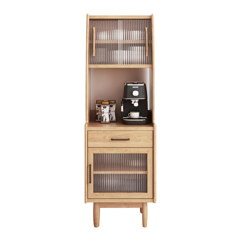 Simple Style Wood Buffet Server 67-inch Height Kitchen Server Clearhalo 'buffet_sideboard' 'Buffets & Sideboards' 'furn' 'furn_buffet_sideboard' 'Furniture' 'furniture_buffet_sideboard' 'Kitchen & Dining Furniture' 5035546