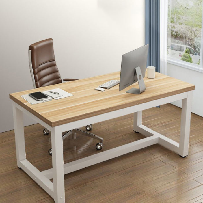 Modern Home Rectangular Writing Desk Bedroom Artificial Wood Office Desk Clearhalo 'furn' 'furn_office_desk' 'Furniture' 'furniture_office_desk' 'Office Desks' 'Office Furniture' 'office_desk' 5035553
