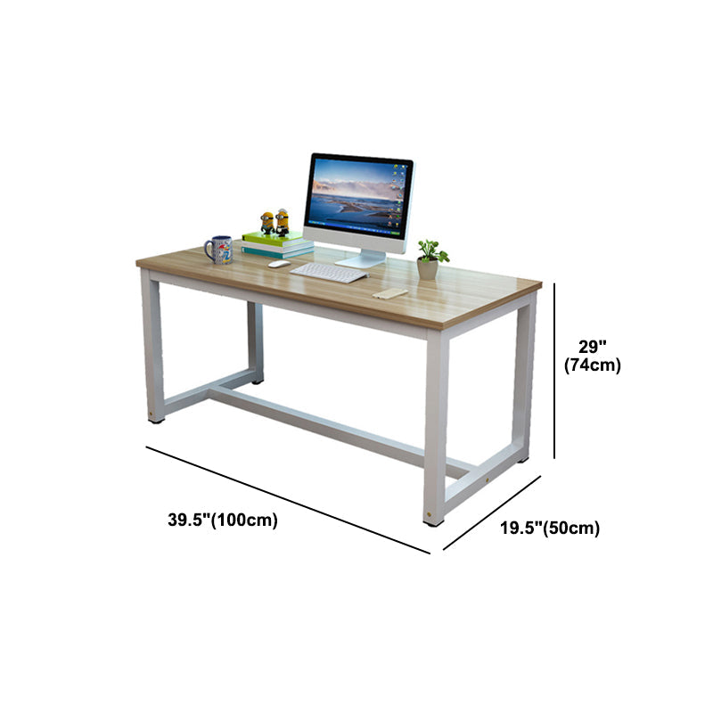 Modern Home Rectangular Writing Desk Bedroom Artificial Wood Office Desk Clearhalo 'furn' 'furn_office_desk' 'Furniture' 'furniture_office_desk' 'Office Desks' 'Office Furniture' 'office_desk' 5035570