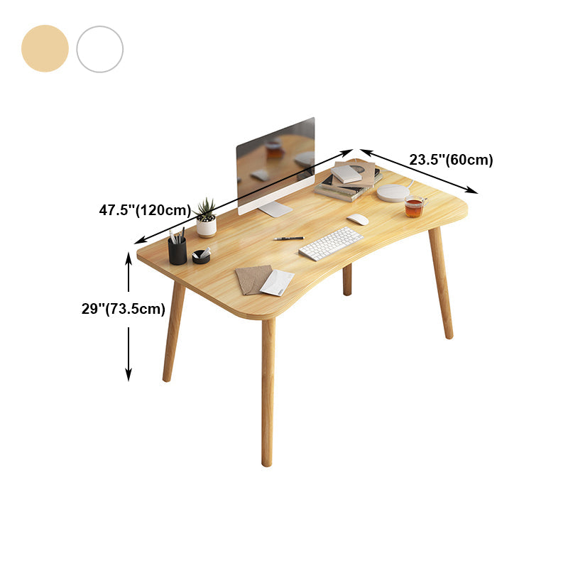 Modern Freeform Home Writing Desk Dormitory Artificial Wood Office Desk Clearhalo 'Furniture' 'furniture_office_desk' 'Office Desks' 'Office Furniture' 'office_desk' 5035597