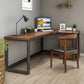 Industrial Style Office Desk Brown Home L-Shape Wooden Writing Desk Clearhalo 'furn' 'furn_office_desk' 'Furniture' 'furniture_office_desk' 'Office Desks' 'Office Furniture' 'office_desk' 5035600