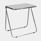 Modern Style Office Desk Home Bedroom Acrylic Adjustable Folding Table,25.1"L X 19.6"W Clearhalo 'furn' 'furn_office_desk' 'Furniture' 'furniture_office_desk' 'Office Desks' 'Office Furniture' 'office_desk' 5035702