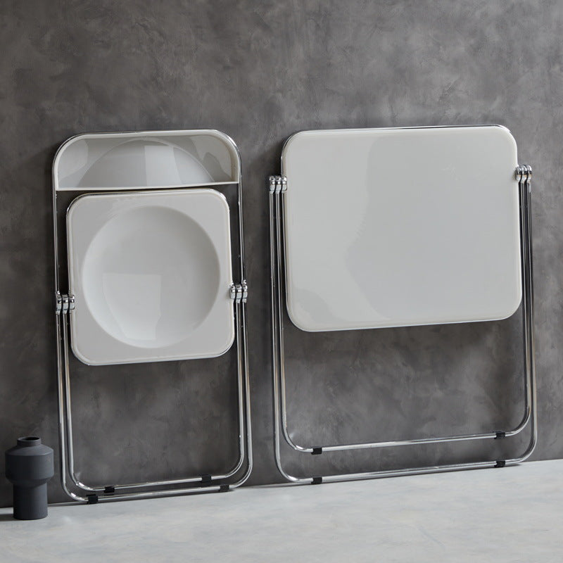 Modern Style Office Desk Home Bedroom Acrylic Adjustable Folding Table,25.1"L X 19.6"W Clearhalo 'furn' 'furn_office_desk' 'Furniture' 'furniture_office_desk' 'Office Desks' 'Office Furniture' 'office_desk' 5035706