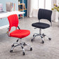 Chrome Frame Modern Office Chair Armless Desk Chair with Mid Back Clearhalo 'furn' 'furn_office_chair' 'Furniture' 'furniture_office_chair' 'Office Chairs' 'Office Furniture' 'office_chair' 5035728