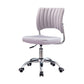 Chrome Frame Modern Office Chair Armless Desk Chair with Mid Back Grey Clearhalo 'furn' 'furn_office_chair' 'Furniture' 'furniture_office_chair' 'Office Chairs' 'Office Furniture' 'office_chair' 5035736