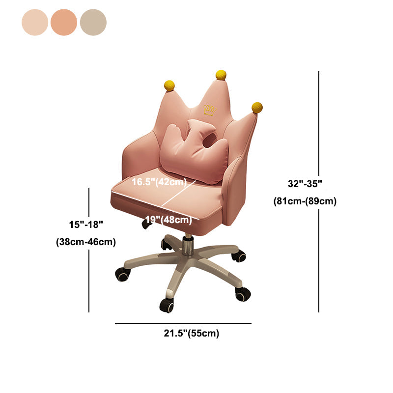 Upholstered Computer Desk Chair with Padded Arms Modern Velvet Parsons Office Chair Clearhalo 'Furniture' 'furniture_office_chair' 'Office Chairs' 'Office Furniture' 'office_chair' 5035768