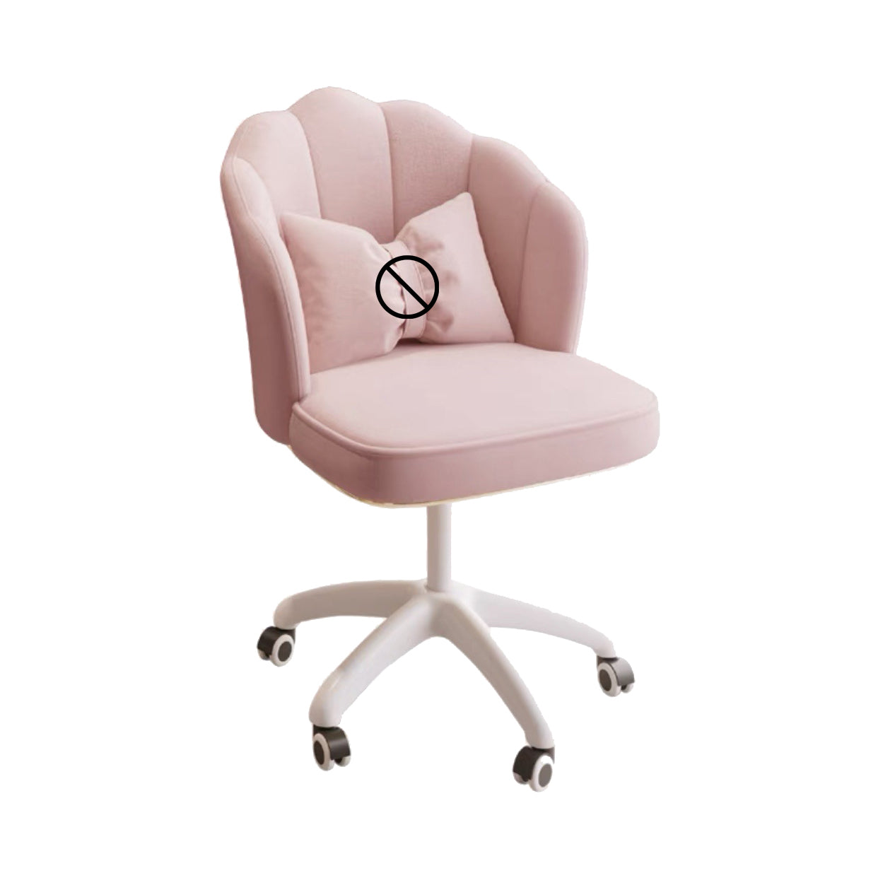 Armless Office Chair with Wheels Modern Task Chair with Low Back Pink Pillow Not Included Clearhalo 'furn' 'furn_office_chair' 'Furniture' 'furniture_office_chair' 'Office Chairs' 'Office Furniture' 'office_chair' 5035775