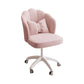 Armless Office Chair with Wheels Modern Task Chair with Low Back Pink Pillow Included Clearhalo 'furn' 'furn_office_chair' 'Furniture' 'furniture_office_chair' 'Office Chairs' 'Office Furniture' 'office_chair' 5035780